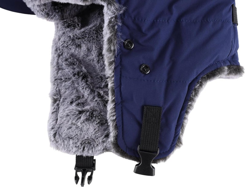 Connectyle Trapper Hat for Men Women Faux Fur Winter Hat with Ear Flaps Water-Resistant Hunting Hats Ushanka Skiing Cap - Image 4